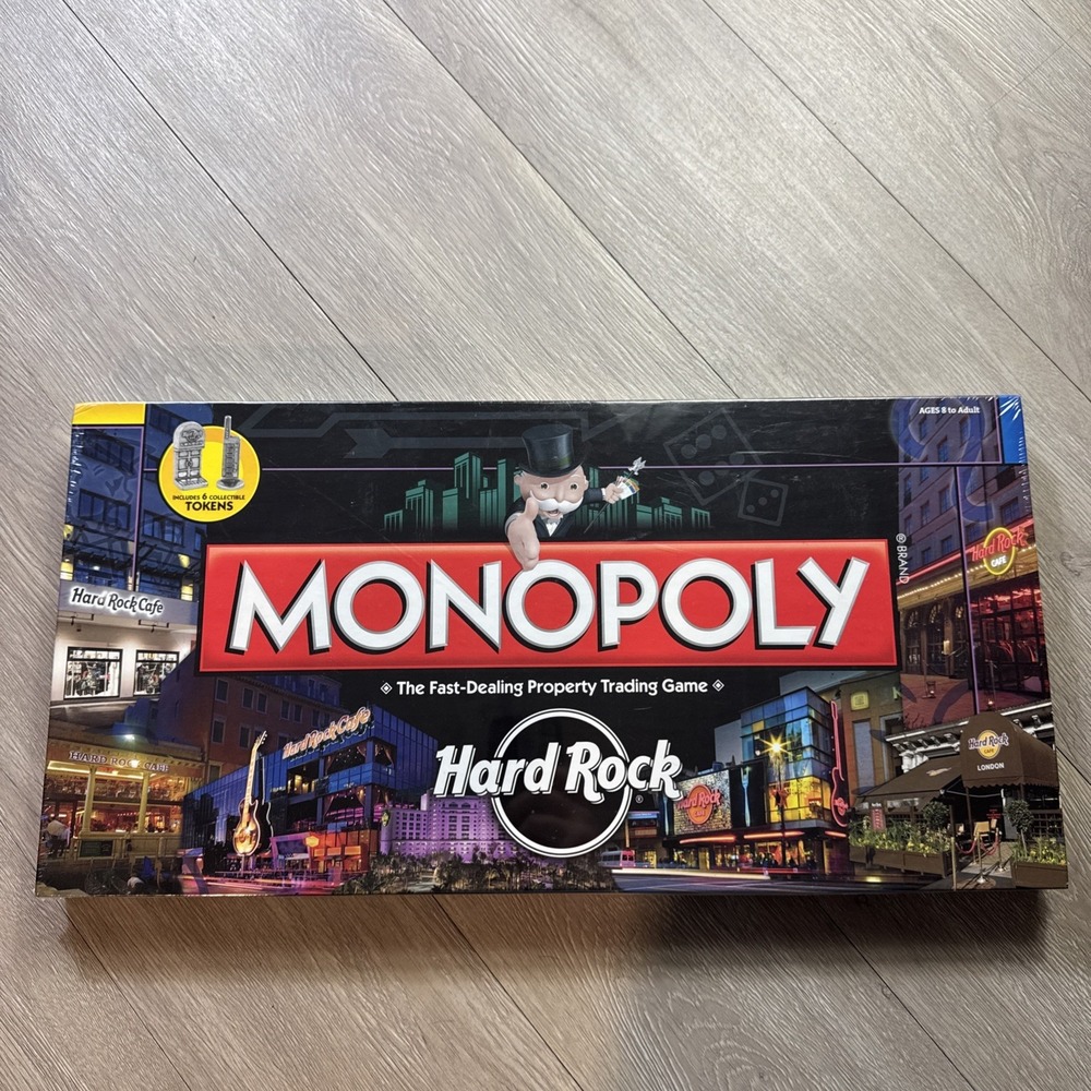 HARD ROCK CAFE MONOPOLY‎  2010 USAopoly Hasbro Collector Sealed New In Box Rare!